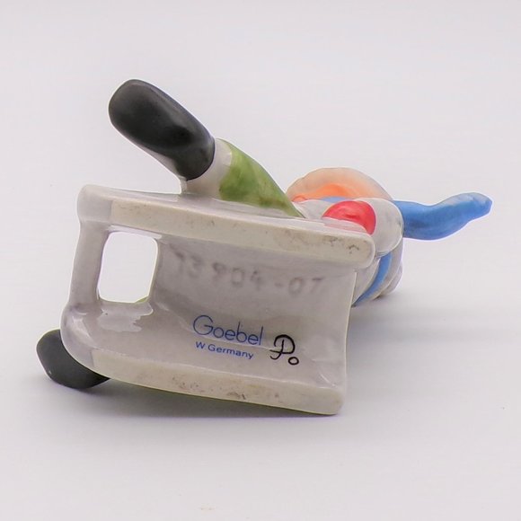 Boy on Sled Ceramic Figurine by Goebel - Picture 11 of 15